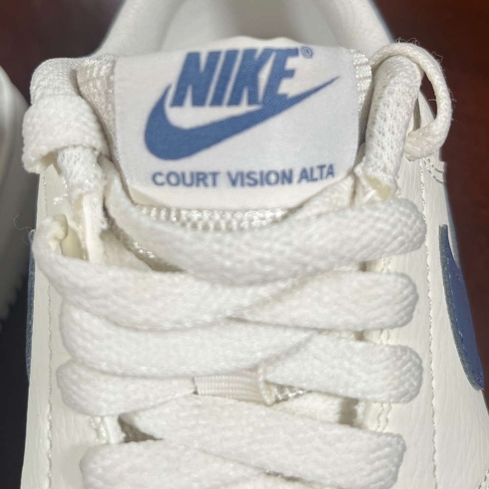 Nike Court Vision Alta Sail Diffused Blue Platform Sneakers DM0113-102 Women 7.5